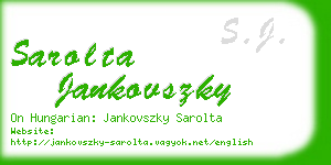 sarolta jankovszky business card